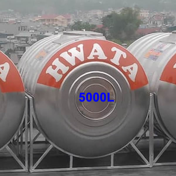 BỒN NƯỚC INOX 5000 LÍT NẰM HWATA