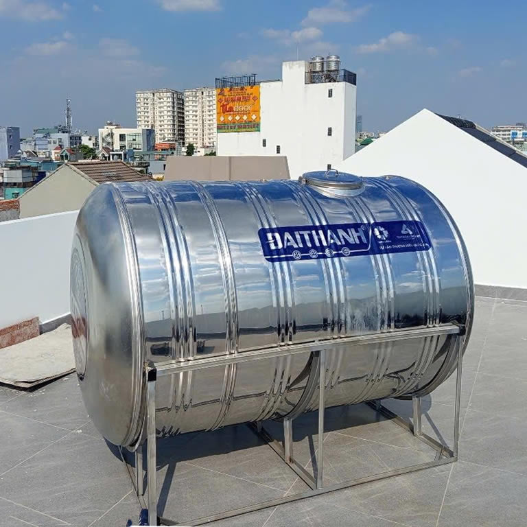 Bồn Inox Đại Thành 2000l ngang