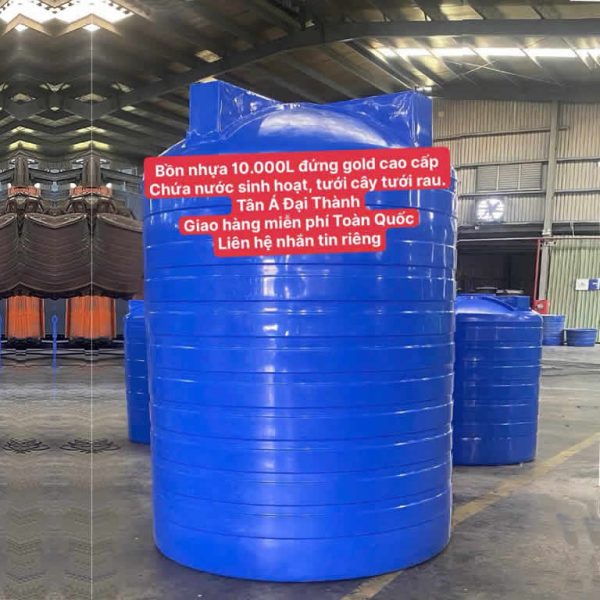 Kích thước Bồn Nhựa 10.000 lít Đại Thành Gold