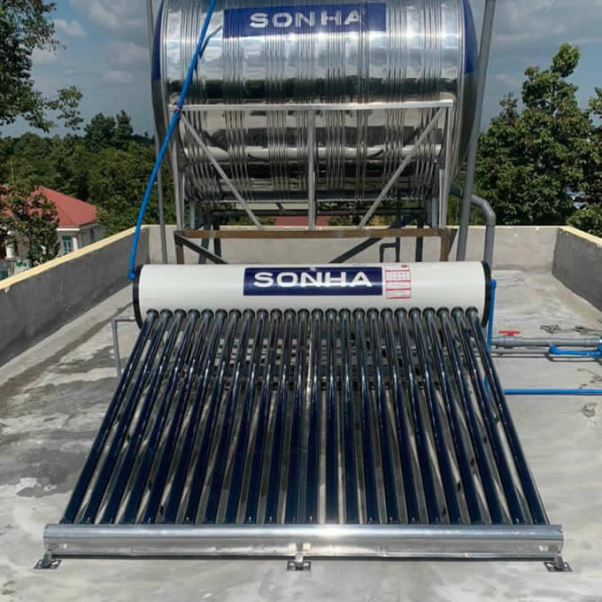 Máy nước nóng mặt trời Thái Dương Năng 280l Eco