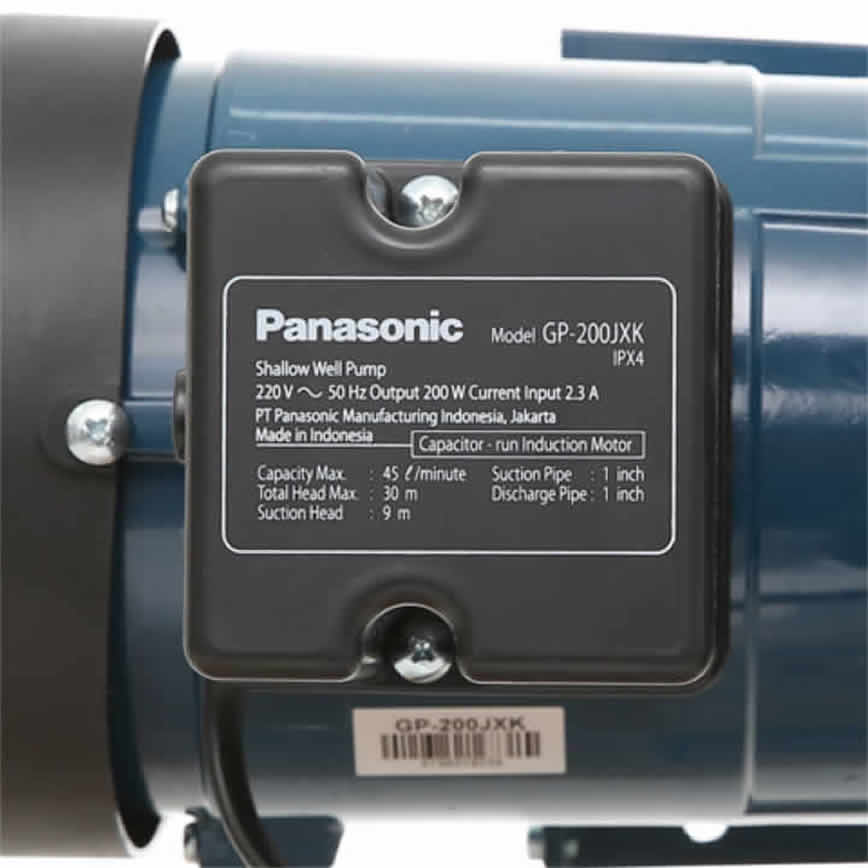 Thông số kỷ thuật Máy bơm nước Panasonic GP-200JXK (200W)