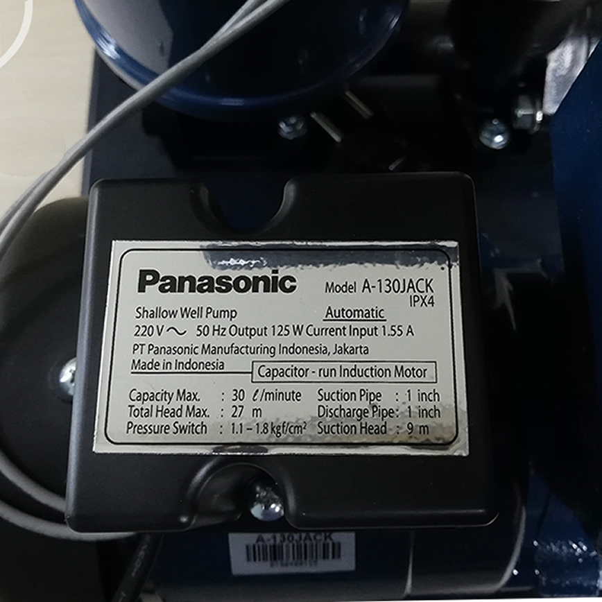 Thông số kỷ thuật Máy bơm nước Panasonic A-130JACK (125w)