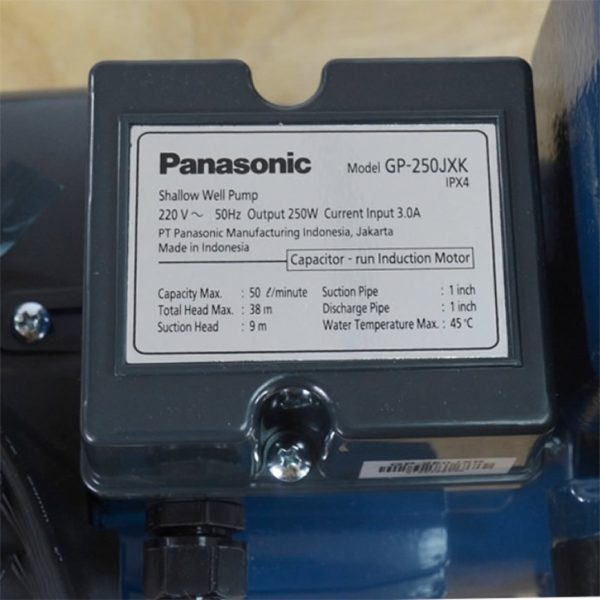 Thông số kỷ thuật Máy bơm nước Panasonic GP-250JXK (250w)