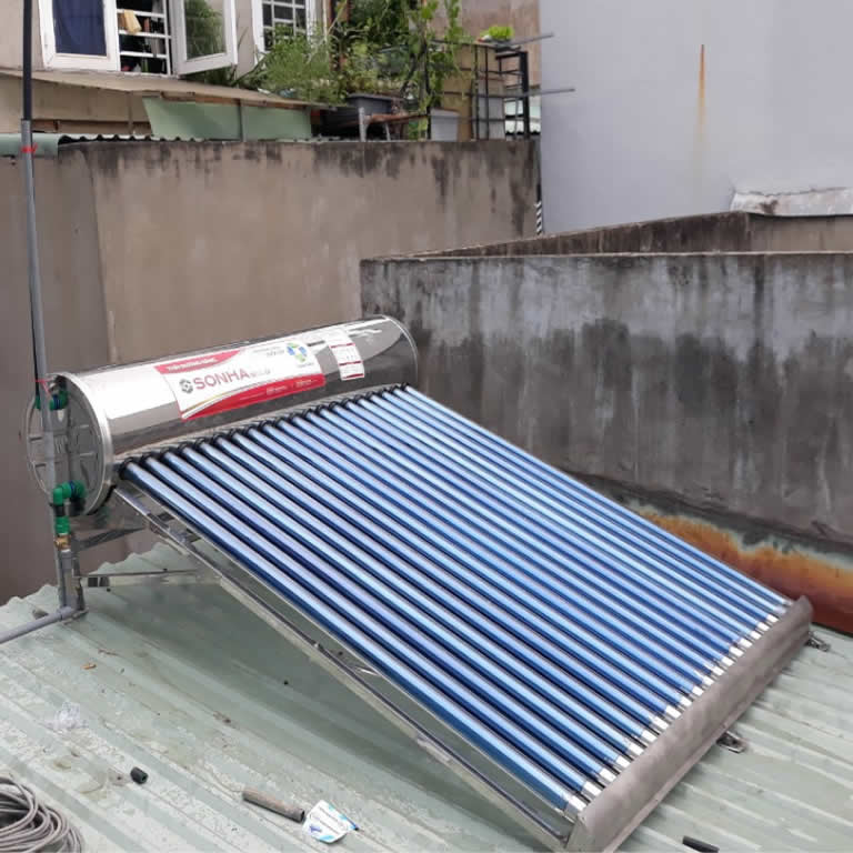 Máy nước nóng năng lượng mặt trời Thái Dương Năng 300 lít GOLD