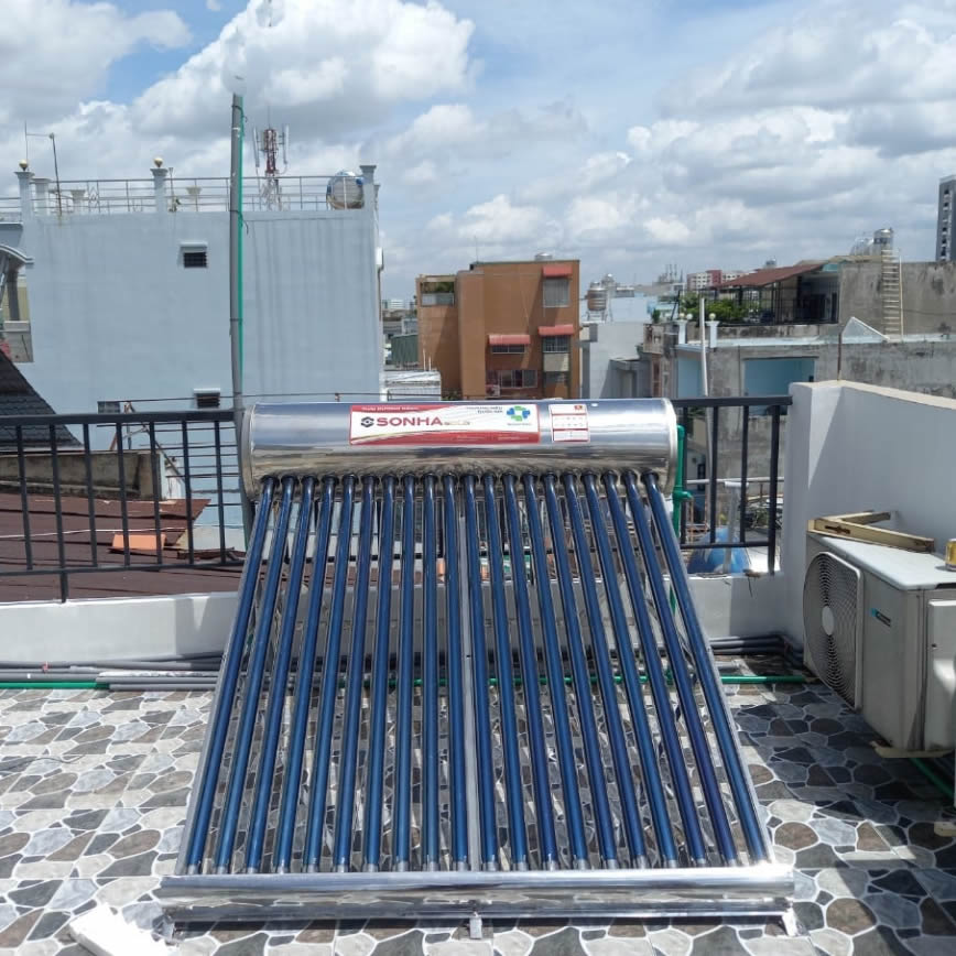 Máy nước nóng mặt trời Sơn Hà 200L Gold