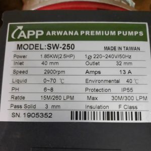 TSKT máy bơm nước 2.5Hp APP SW-250