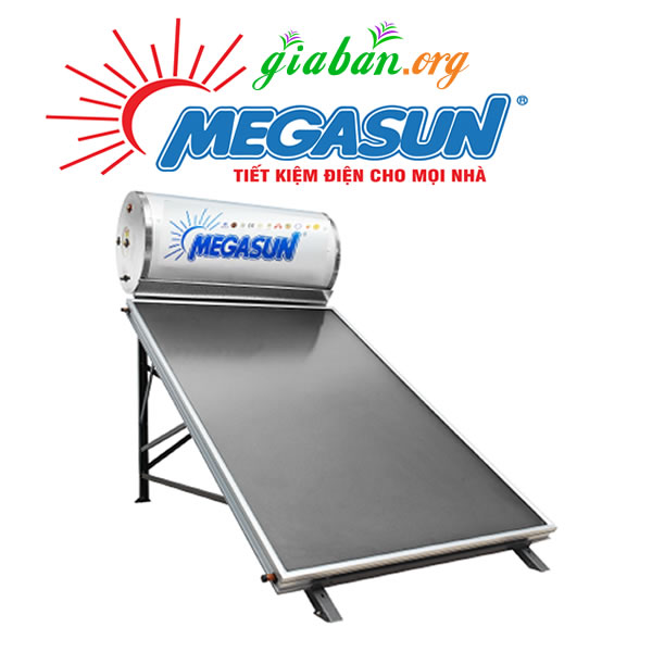 Máy nước nóng năng lượng mặt trời Megasun 200L tấm kình