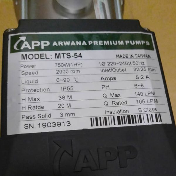 TSKT Máy bơm nước 1Hp APP MTS 54