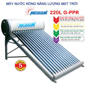 máy nước nóng năng lượng mặt trời Megasun 220l G-PPR
