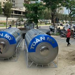 BỒN INOX TOÀN MỸ 10000L NGANG