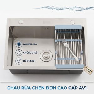 Chậu Rửa Chén Inox Hwata AV1