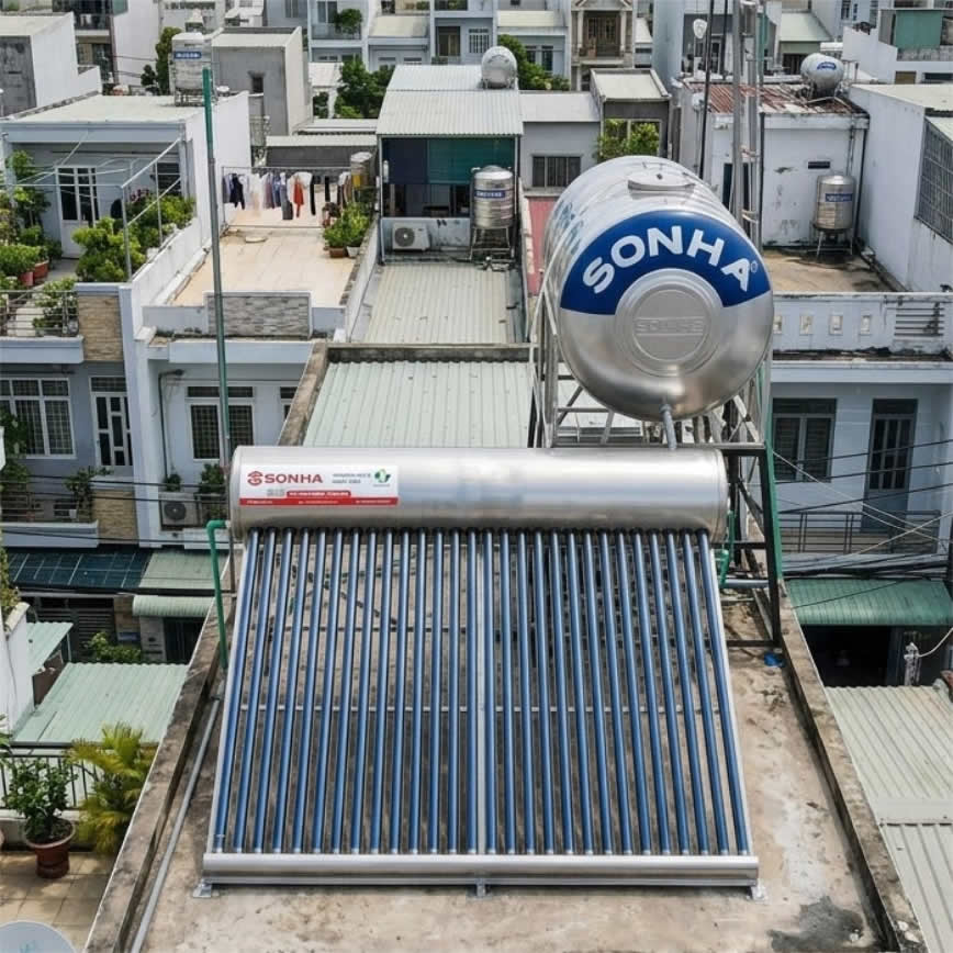 Máy Nước Nóng Mặt Trời Sơn Hà 320L Titan