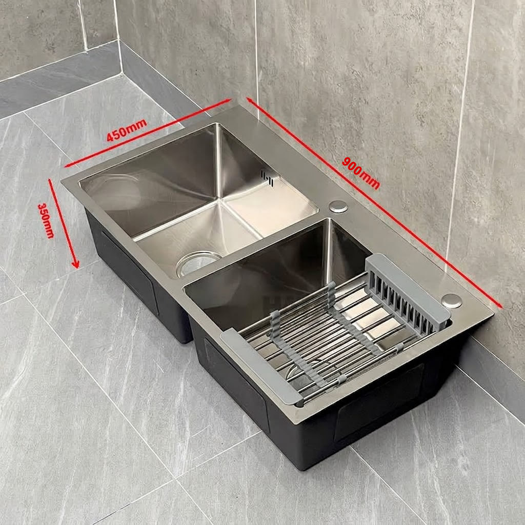 Kích Thước Chậu Rửa Bát Inox Hwata BDV2