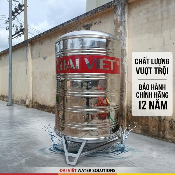 Bồn Inox Đại Việt 1000L đứng