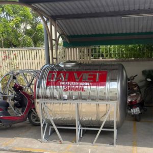 Bồn Inox Đại Việt 3000L ngang