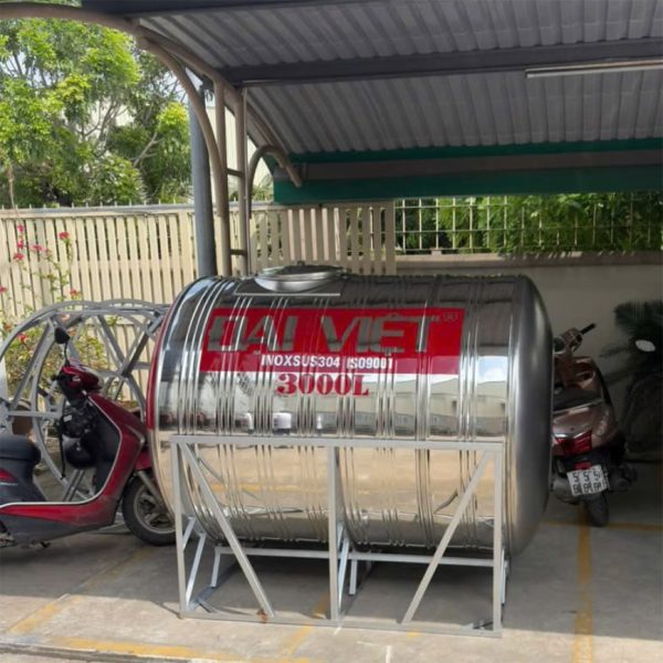 Bồn Inox Đại Việt 3000L ngang
