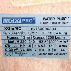 TSKT máy bơm Lucky Pro XGm/6C