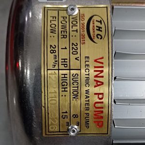 TSKT MÁY BƠM NƯỚC VINA PUMP VN-750 1HP