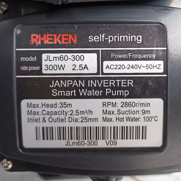 TSKT Máy bơm đầy cao 300W RHEKEN RJm60-300
