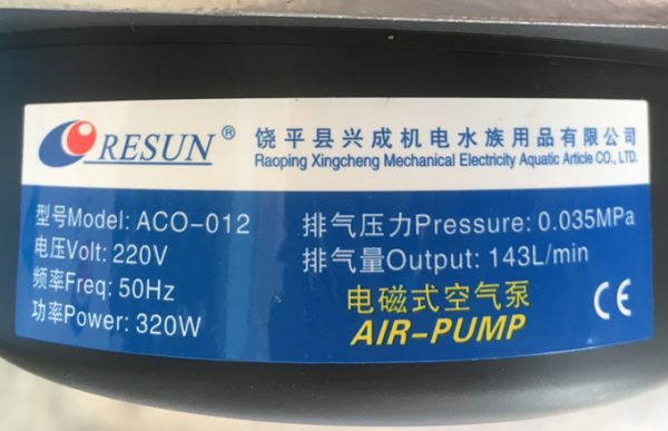 máy bơm oxy resun aco 012