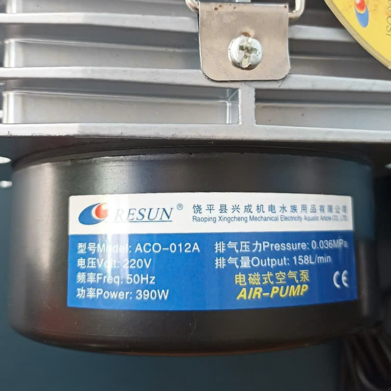 Thông số kỷ thuật Máy Thổi khí Resun ACO012A