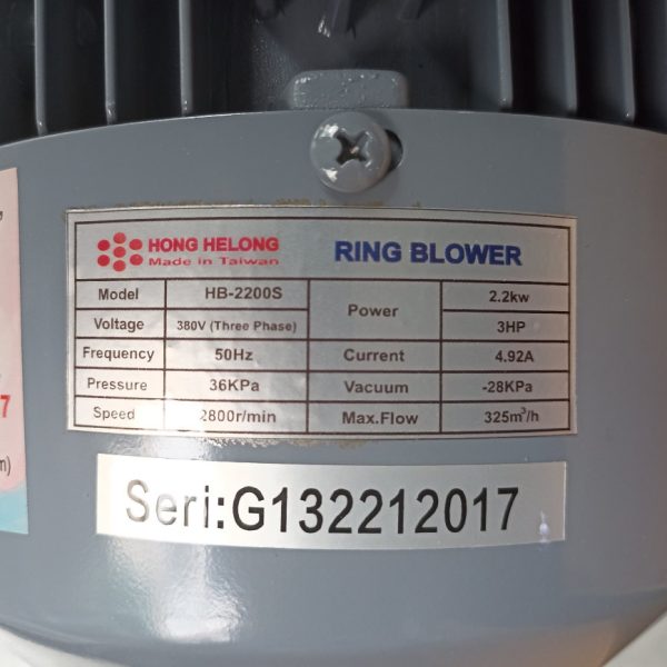 Thông số kỷ thuật Máy bơm con sò Hong Helong HB-2200S