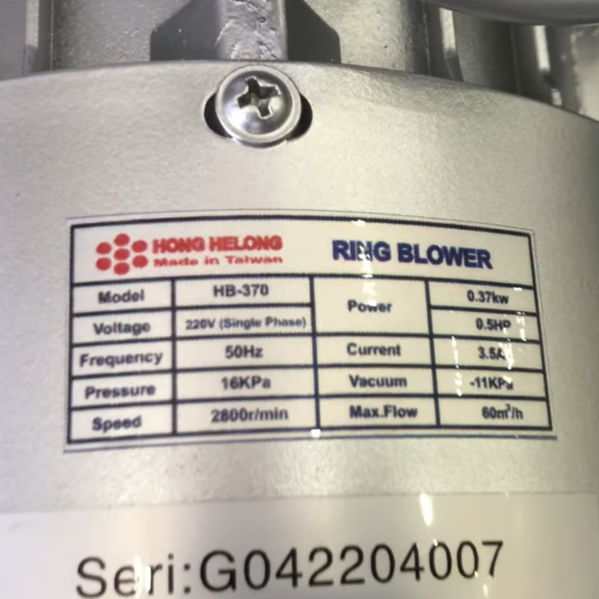 Thông số kỷ thuật Máy bơm con sò 1/2Hp Hong Helong HB-370