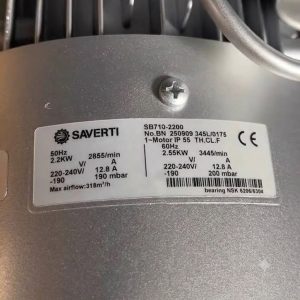 Thông số kỷ thuật Máy thổi khí SAVERTI SB710-2200