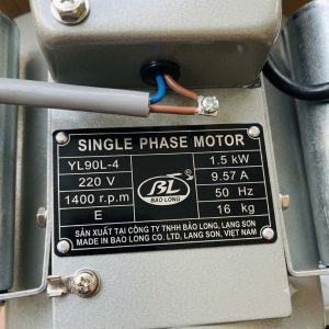 Thông số kỷ thuật Motor Bảo Long 1.5kW tua 1450