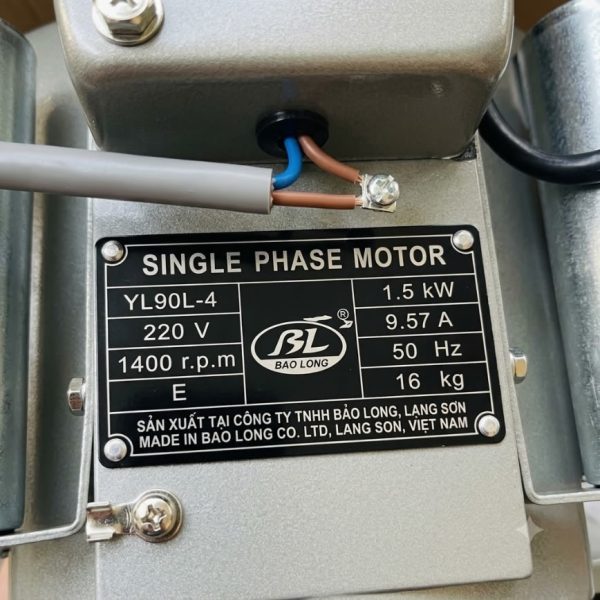 Thông số kỷ thuật Motor Bảo Long 1.5kW tua 1450