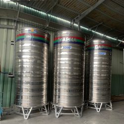 BỒN NƯỚC INOX 5000L ĐỨNG DAPHA R