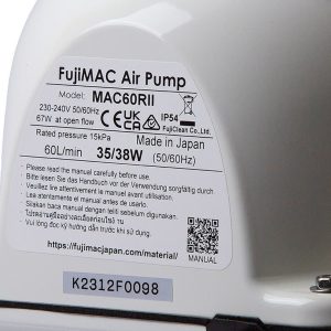 Thông Số kỷ thuật BơmThổi Khí FujiMAC MAC60RII