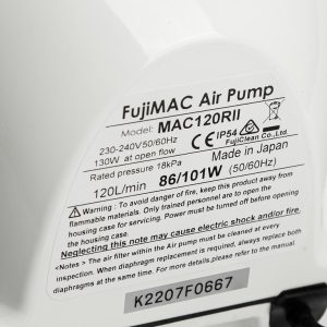 Thông số kỷ thuật bơm Thổi Khí FujiMAC MAC120RII