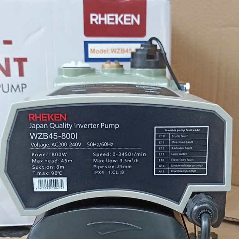 Máy bơm biến tầng RHEKEN 800w