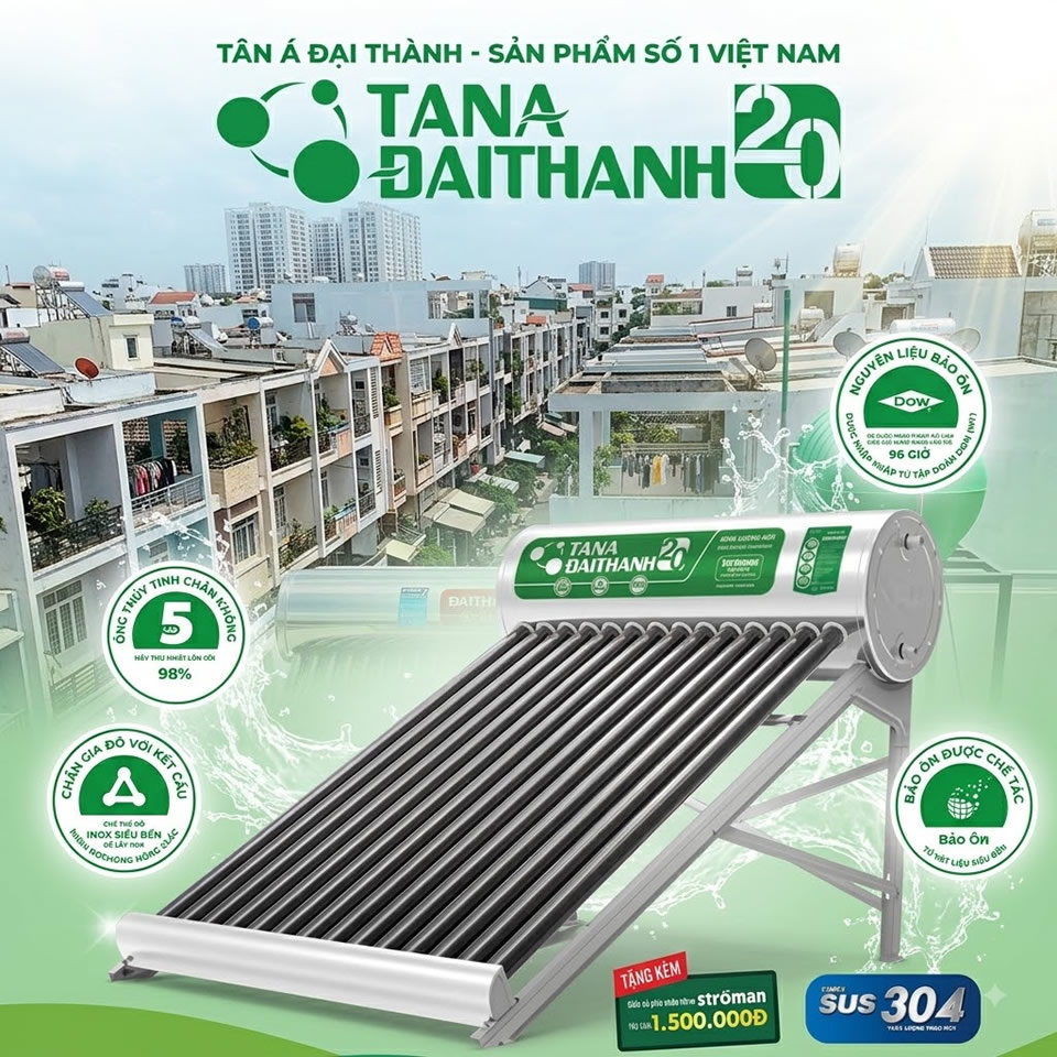Máy nước nóng năng lượng TÂN Á ĐẠI THÀNH